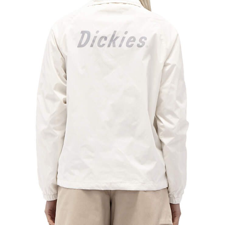 Dickies Girl Juniors' Coaches Jacket - White (WHT) image number 2