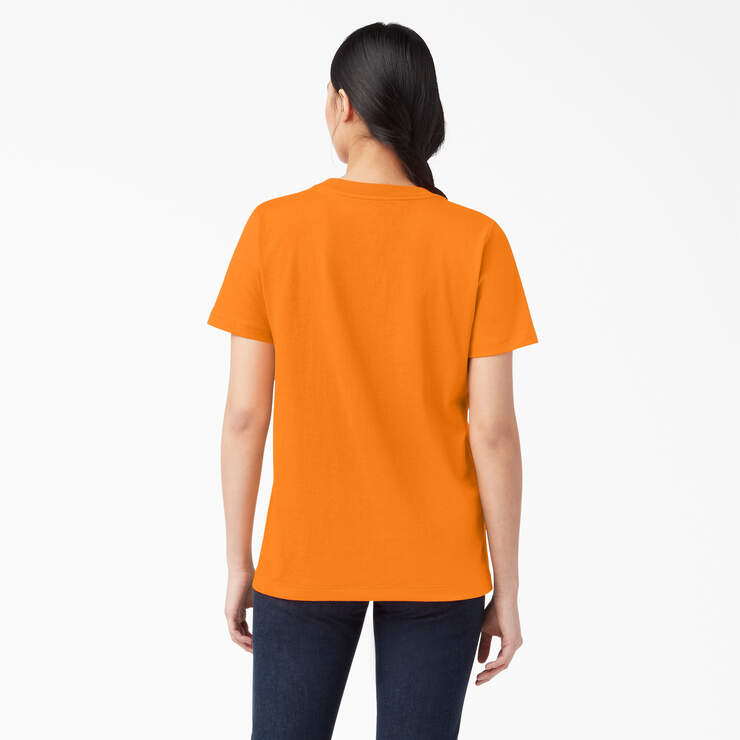 Women's Heavyweight Short Sleeve Pocket T-Shirt - Orange (OR) image number 2