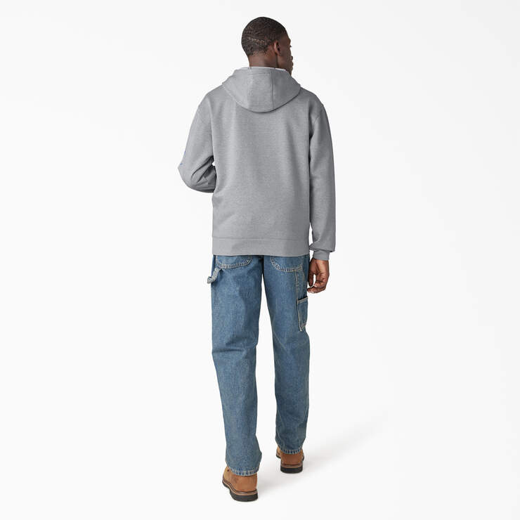 Water Repellent Workwear Graphic Hoodie - Heather Gray (HG) image number 6