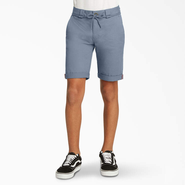 Boys’ FLEX Skinny Fit Chino Shorts - Slate (SLT) image number 1