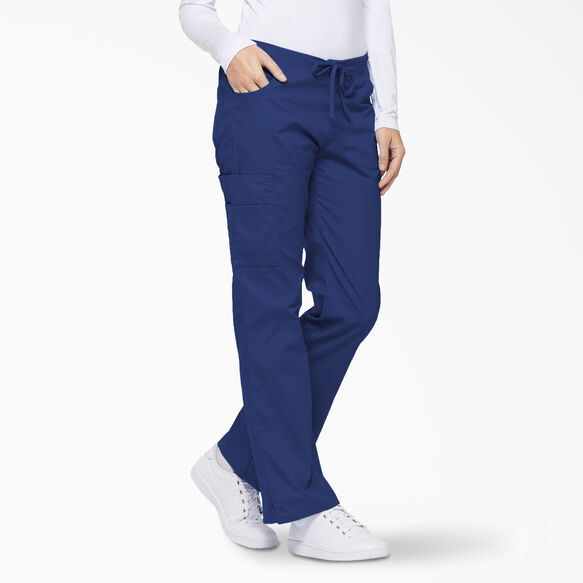 Women&#39;s EDS Signature Flare Leg Cargo Scrub Pants - Galaxy Blue &#40;GBL&#41;