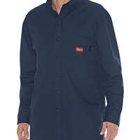 Flame-Resistant Long Sleeve Twill Button-Down Shirt - Navy Blue (NV)