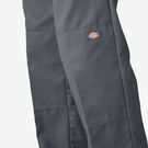 Loose Fit Double Knee Work Pants - Charcoal Gray &#40;CH&#41;