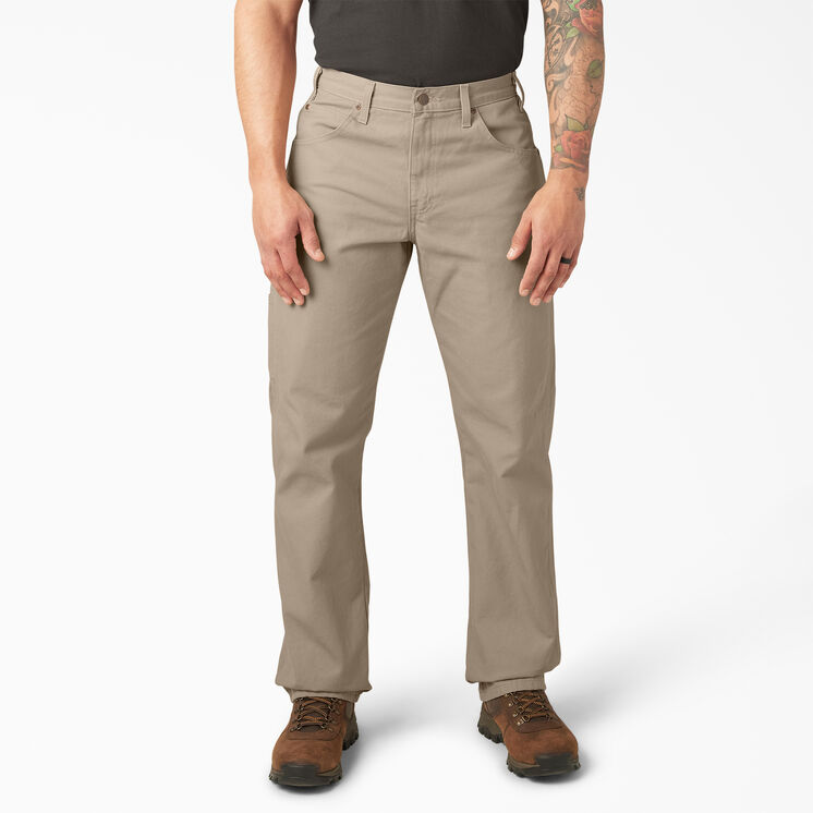 Relaxed Fit Heavyweight Duck Carpenter Pants - Rinsed Desert Sand &#40;RDS&#41;
