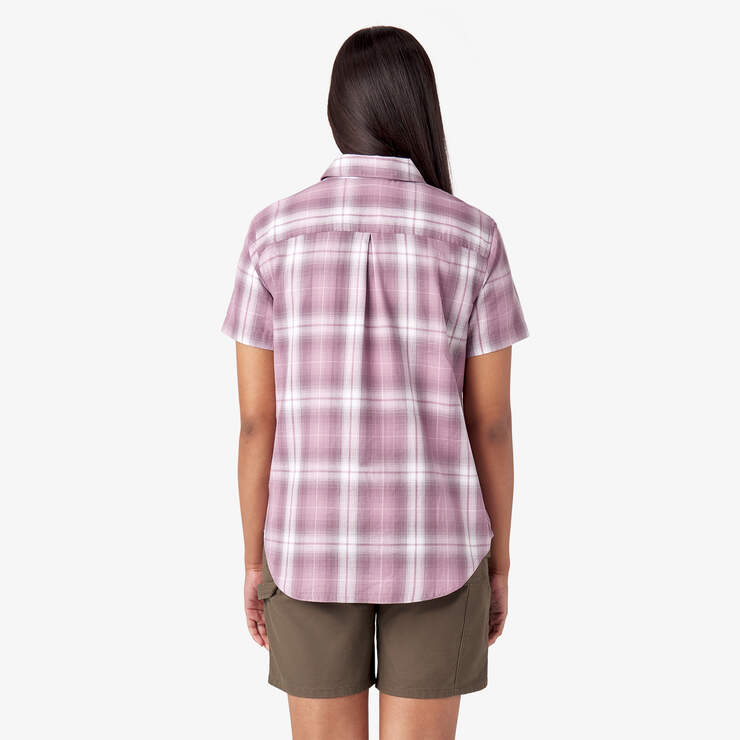 Women’s Plaid Woven Shirt - Lilac Herringbone Plaid (LPE) image number 2