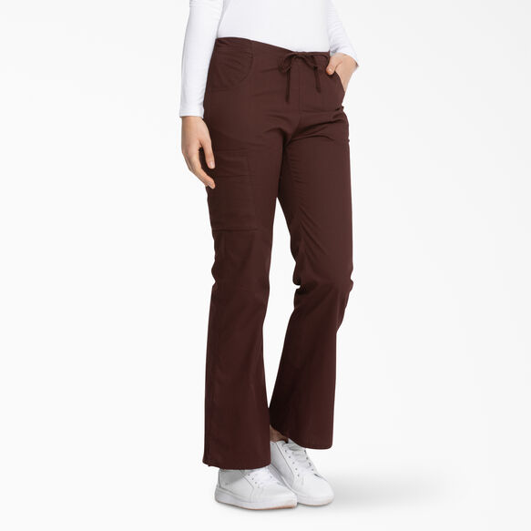 Women&#39;s EDS Signature Flare Leg Cargo Scrub Pants - Espresso &#40;ESR&#41;