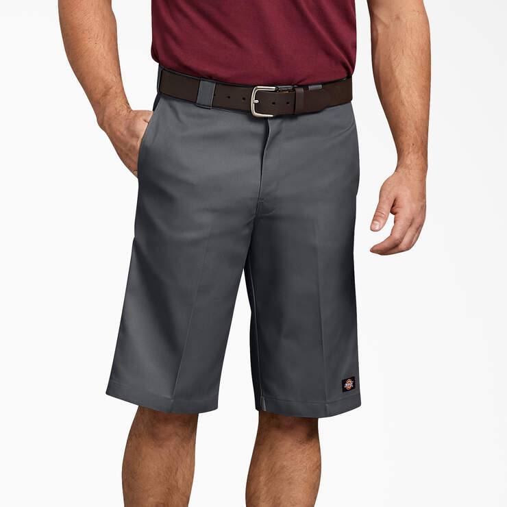 Relaxed Fit Multi-Use Pocket Work Shorts, 13" - Charcoal Gray (CH) image number 1