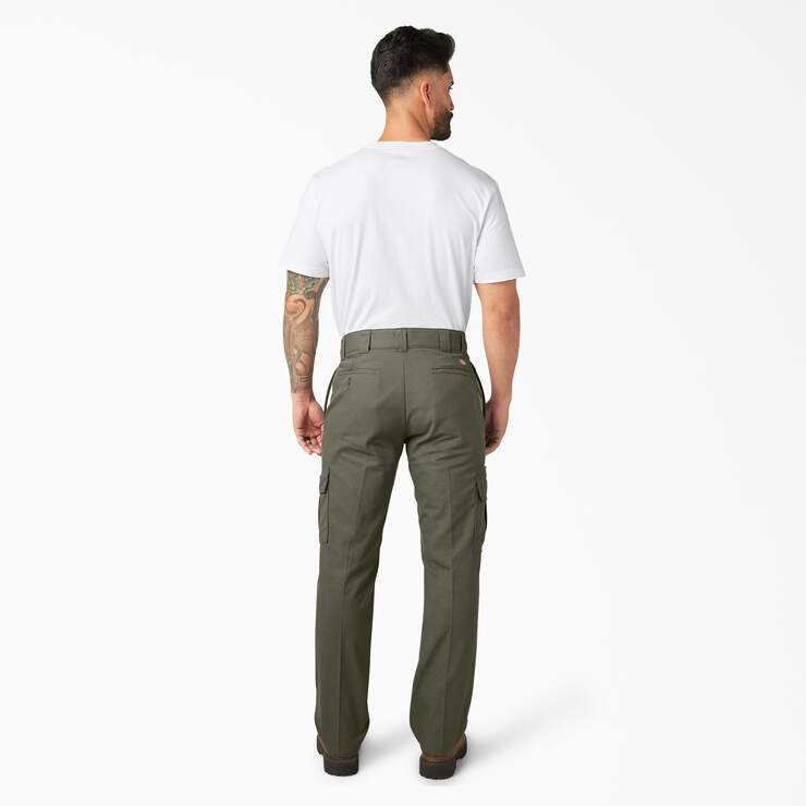 FLEX Regular Fit Cargo Pants - Moss Green (MS) image number 5