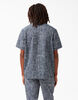 Twill Button Up Short Sleeve Work Shirt - Rinsed Navy Crosshatch &#40;R2A&#41;