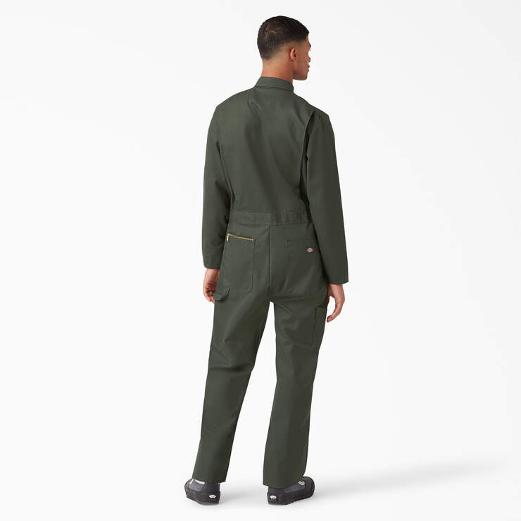 Deluxe Blended Long Sleeve Coveralls - Olive Green (OG) image number 10