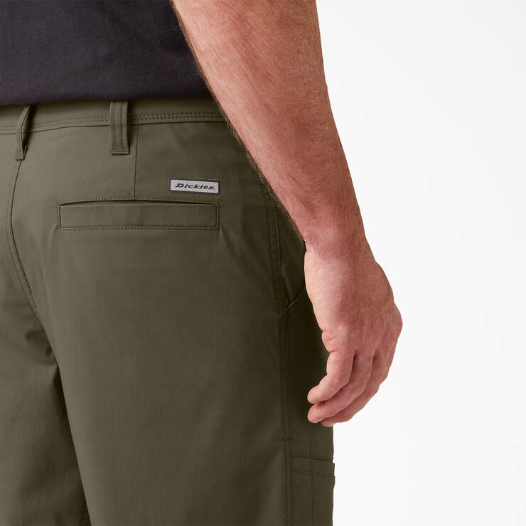 FLEX Cooling Regular Fit Utility Shorts, 13" - Military Green (ML) image number 5