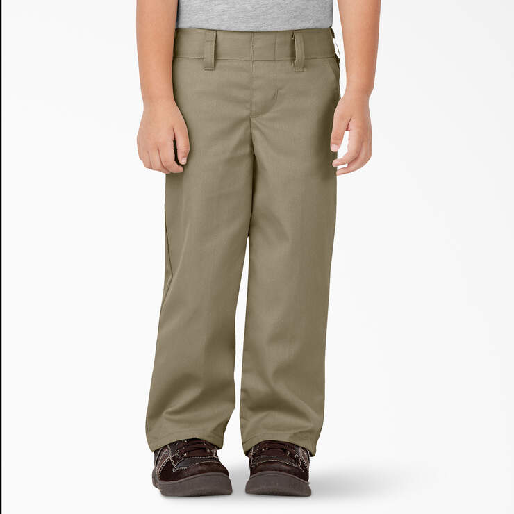 Toddler Classic Fit Straight Leg Pull-on Pants - Khaki (KH) image number 1