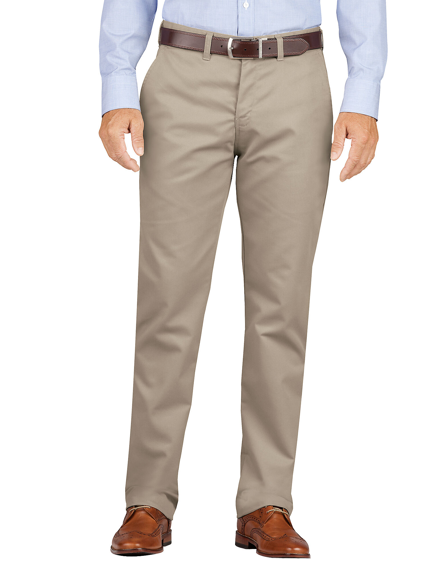 Khaki Dress Pants For Men Desert Khaki | Slit Fit & Tapered Leg | Dickies