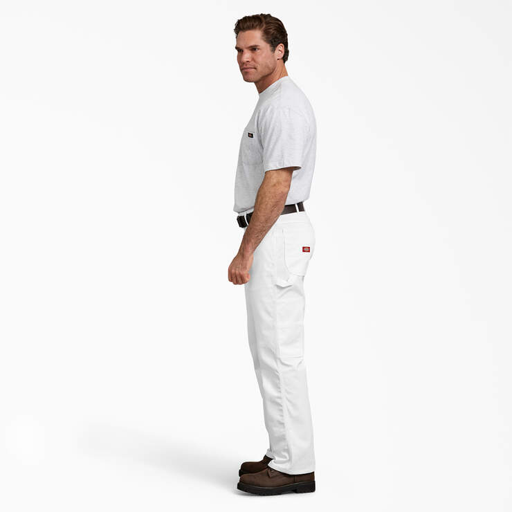 FLEX Relaxed Fit Painter's Pants - White (WH) image number 7
