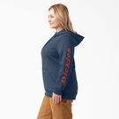 Women&#39;s Plus Heavyweight Logo Sleeve Hoodie - Heather Navy &#40;NVH&#41;