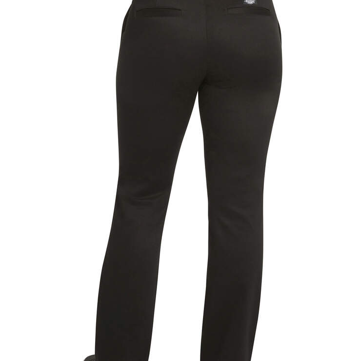 Dickies Girl Juniors' Curvey 4-Pocket Straight Leg Pants - Black (BLK) image number 2