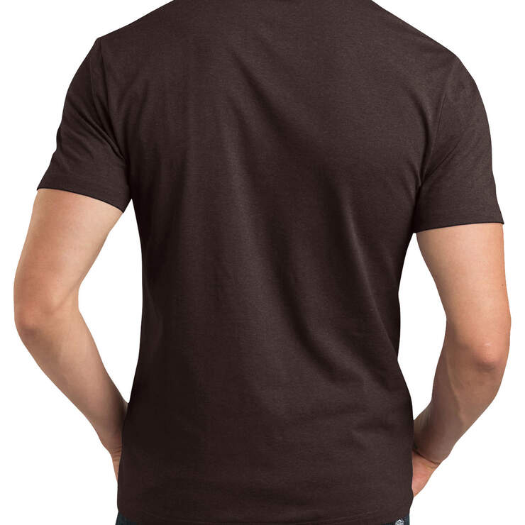 Slim Fit Short Sleeve T-Shirt - DARK BROWN HEATHER (DBH) image number 2