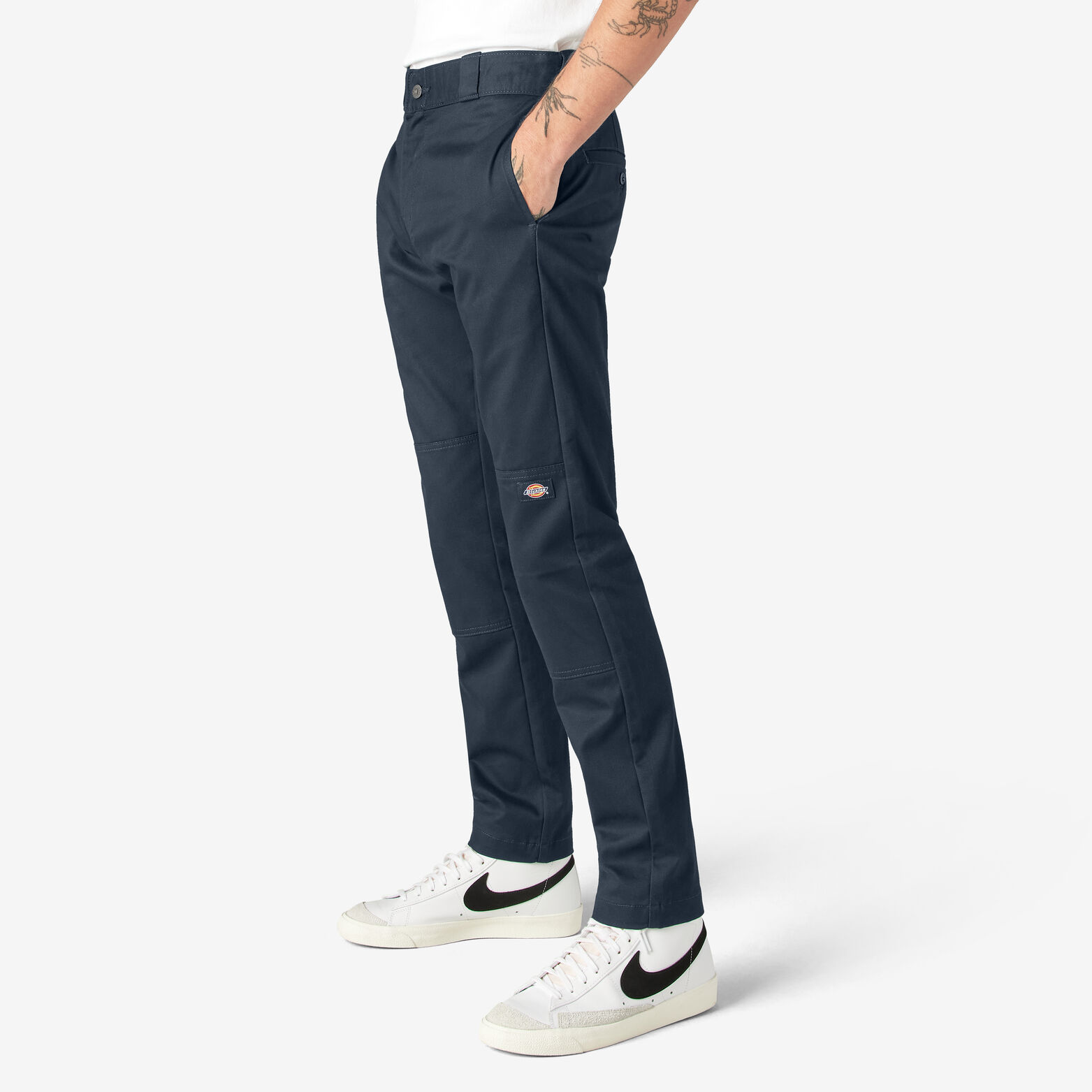 FLEX Straight Fit Double Work Pants , Dark Navy Size 33 30 | Men's Pants Dickies
