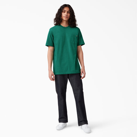 Heavyweight Heathered Short Sleeve Pocket T-Shirt - Green Single Dye Heather &#40;GSH&#41;