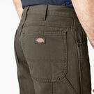 Relaxed Fit Heavyweight Duck Carpenter Pants - Rinsed Moss Green &#40;RMS&#41;
