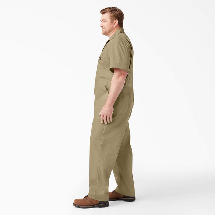 Short Sleeve Coveralls - Khaki (KH) image number 6