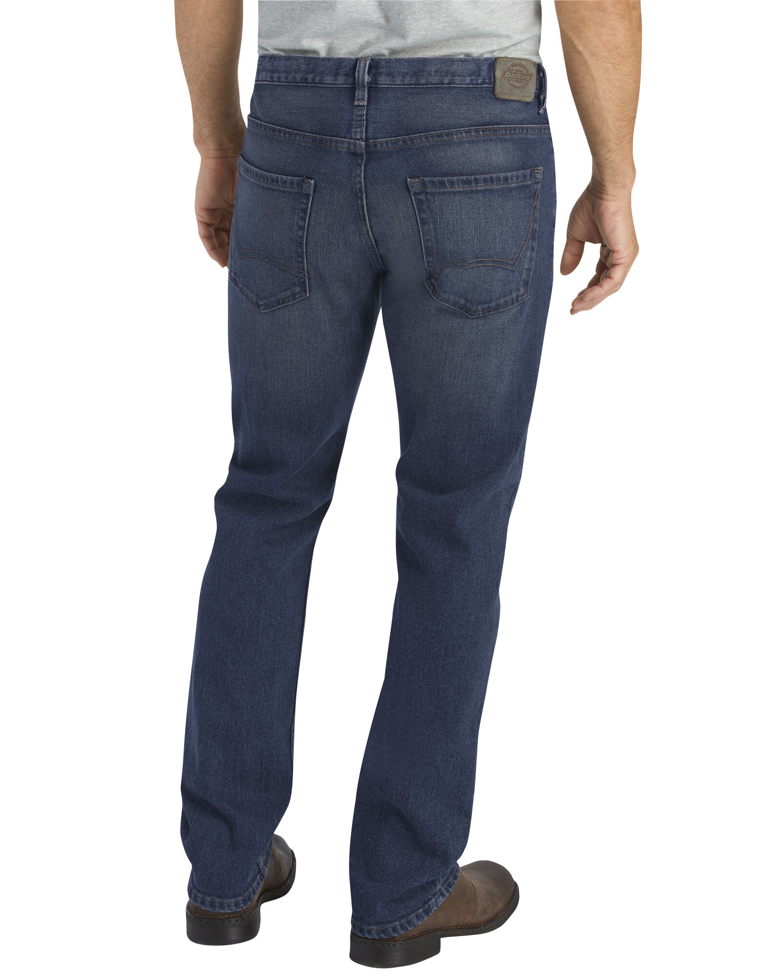 Enzo New Mens Stretch Straight Leg Regular Fit Classic Basic Denim Jeans 