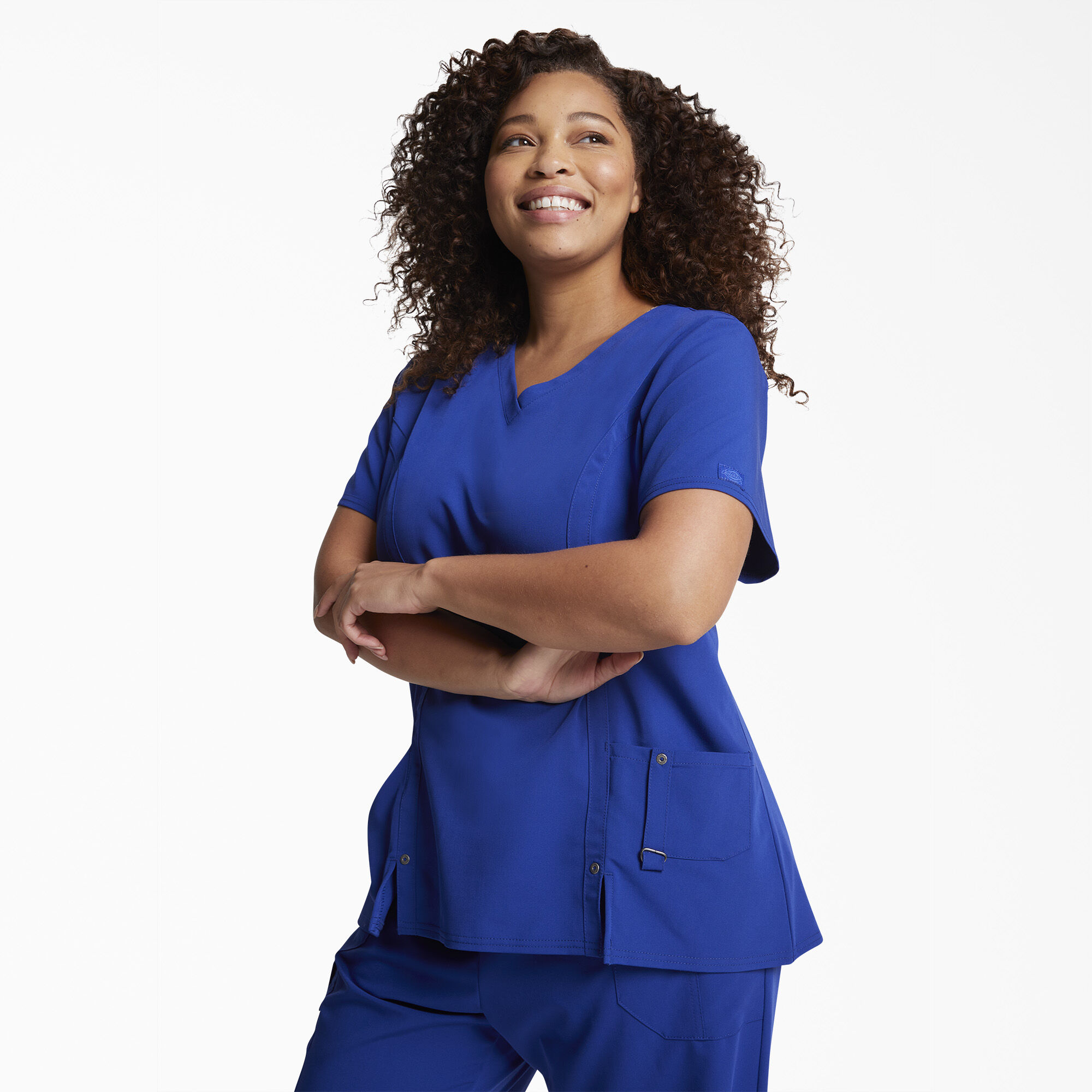 Women s Contemporary Fit Xtreme Stretch V Neck Scrub Top Womens