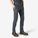 Skinny Fit Straight Leg Double Knee Work Pants - Charcoal Gray &#40;CH&#41;
