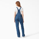 Women&#39;s Relaxed Fit Bib Overalls - Stonewashed Medium Blue &#40;MSB&#41;