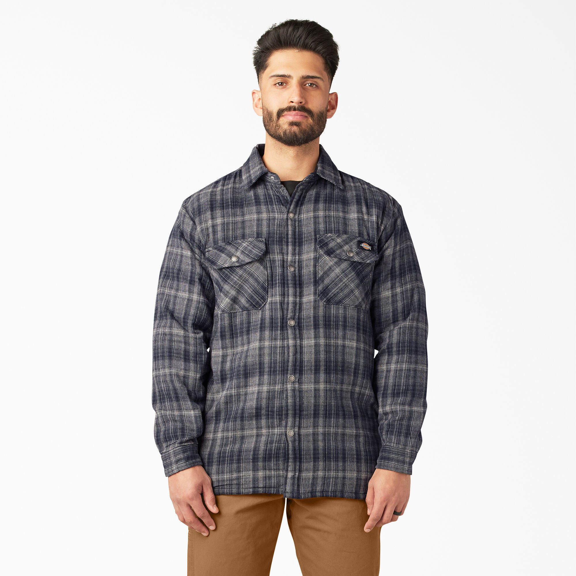 Fleece lined top flannel jacket