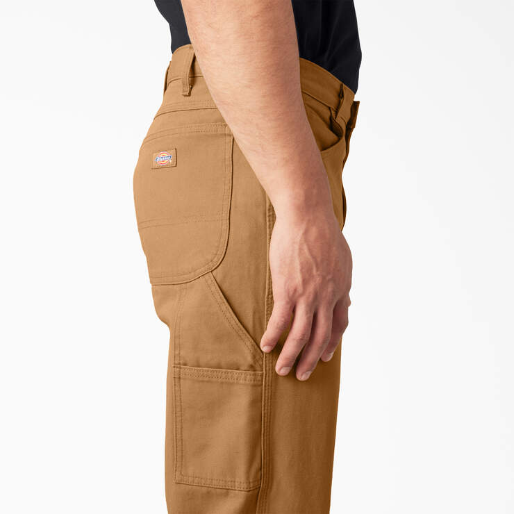 Relaxed Fit Heavyweight Duck Carpenter Pants - Rinsed Brown Duck (RBD) image number 10