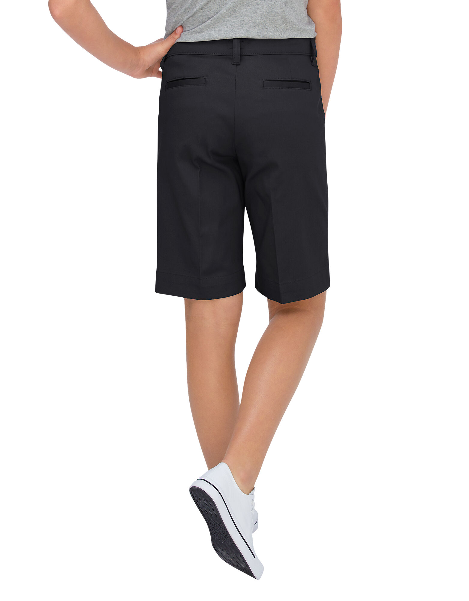 Juniors' Schoolwear Classic Fit Bermuda Stretch Twill Shorts | Dickies