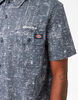 Short Sleeve Button Down Work Shirt - Rinsed Navy Crosshatch &#40;R2A&#41;
