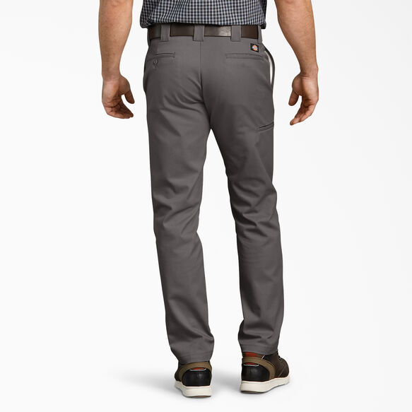 Slim Fit Taper Leg Multi-Use Pocket Work Pants - Gravel Gray &#40;VG&#41;
