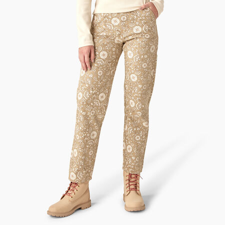 Women&rsquo;s Ellis Floral Duck Canvas Pants - Light Floral &#40;FCG&#41;