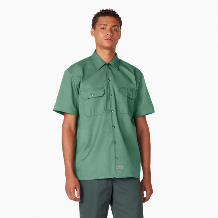 Short Sleeve Work Shirt - Dark Ivy (D2I) image number 1