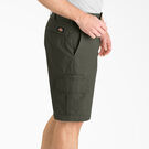 Relaxed Fit Ripstop Cargo Shorts, 11&quot; - Rinsed Moss Green &#40;RMS&#41;