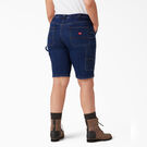 Women&rsquo;s Plus Relaxed Fit Carpenter Shorts, 11&quot; - Stonewashed Dark Blue &#40;DSW&#41;