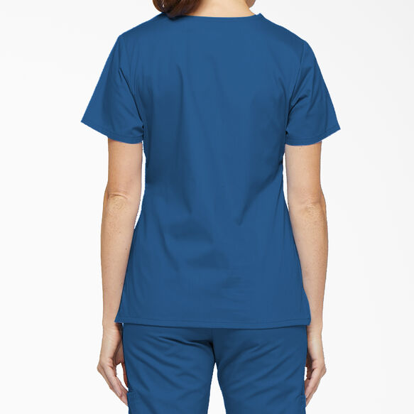 Women&#39;s EDS Signature Mock Wrap Scrub Top - Royal Blue &#40;RB&#41;