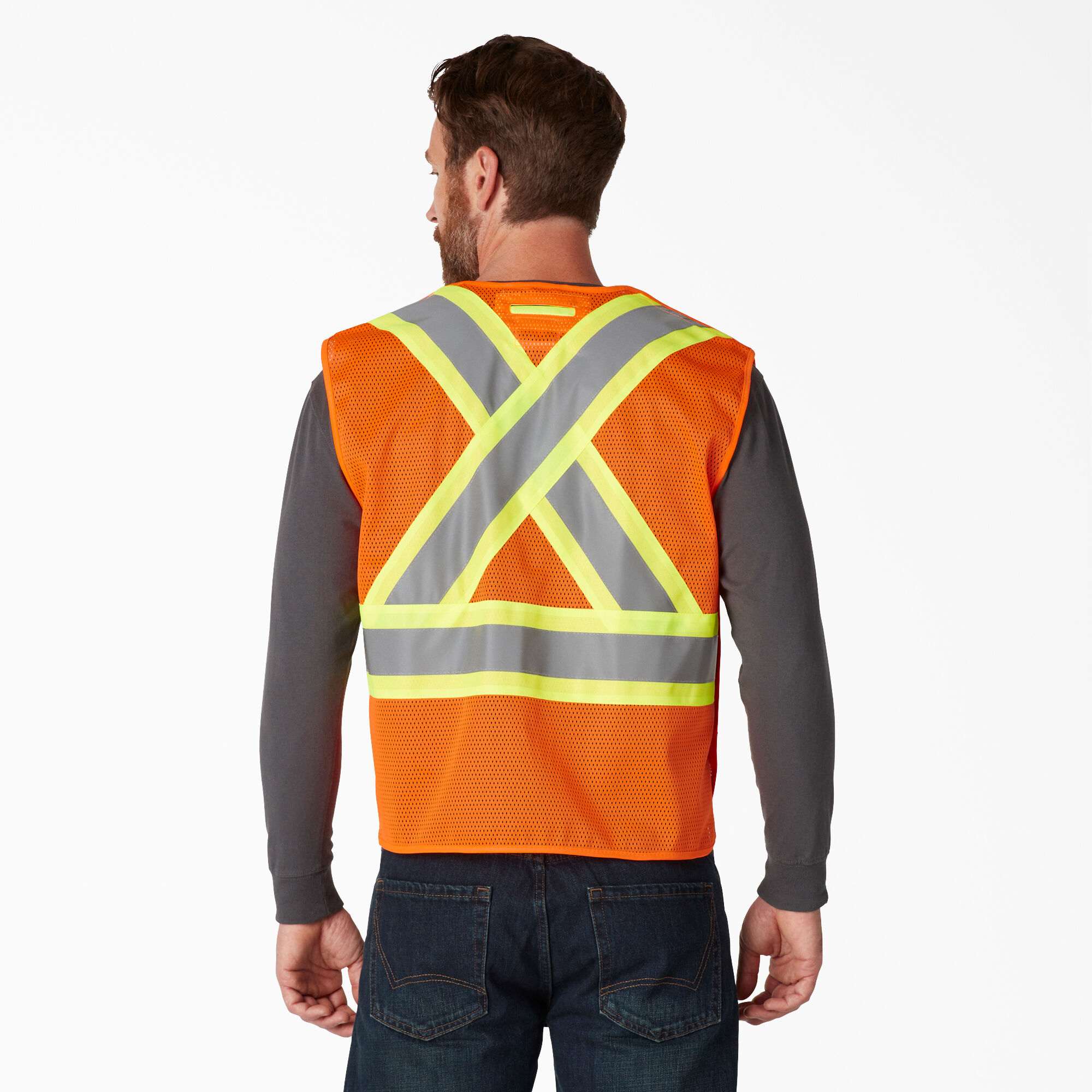 Orange Reflective Dickie's High Visibility Coveralls NEW 
