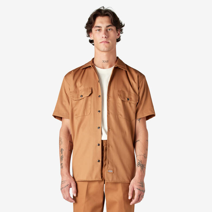 Short Sleeve Work Shirt - Brown Duck (WSD) image number 1
