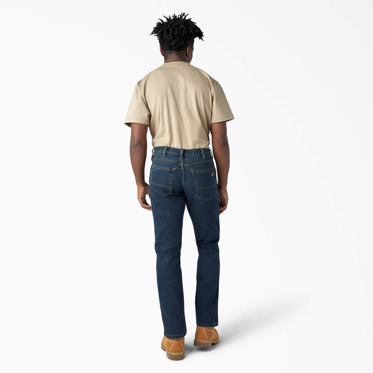 FLEX Regular Fit 5-Pocket Jeans - Dark Denim Wash (DWI) image number 6