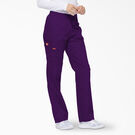 Women&#39;s EDS Signature Tapered Leg Cargo Scrub Pants - Purple Eggplant &#40;EGG&#41;