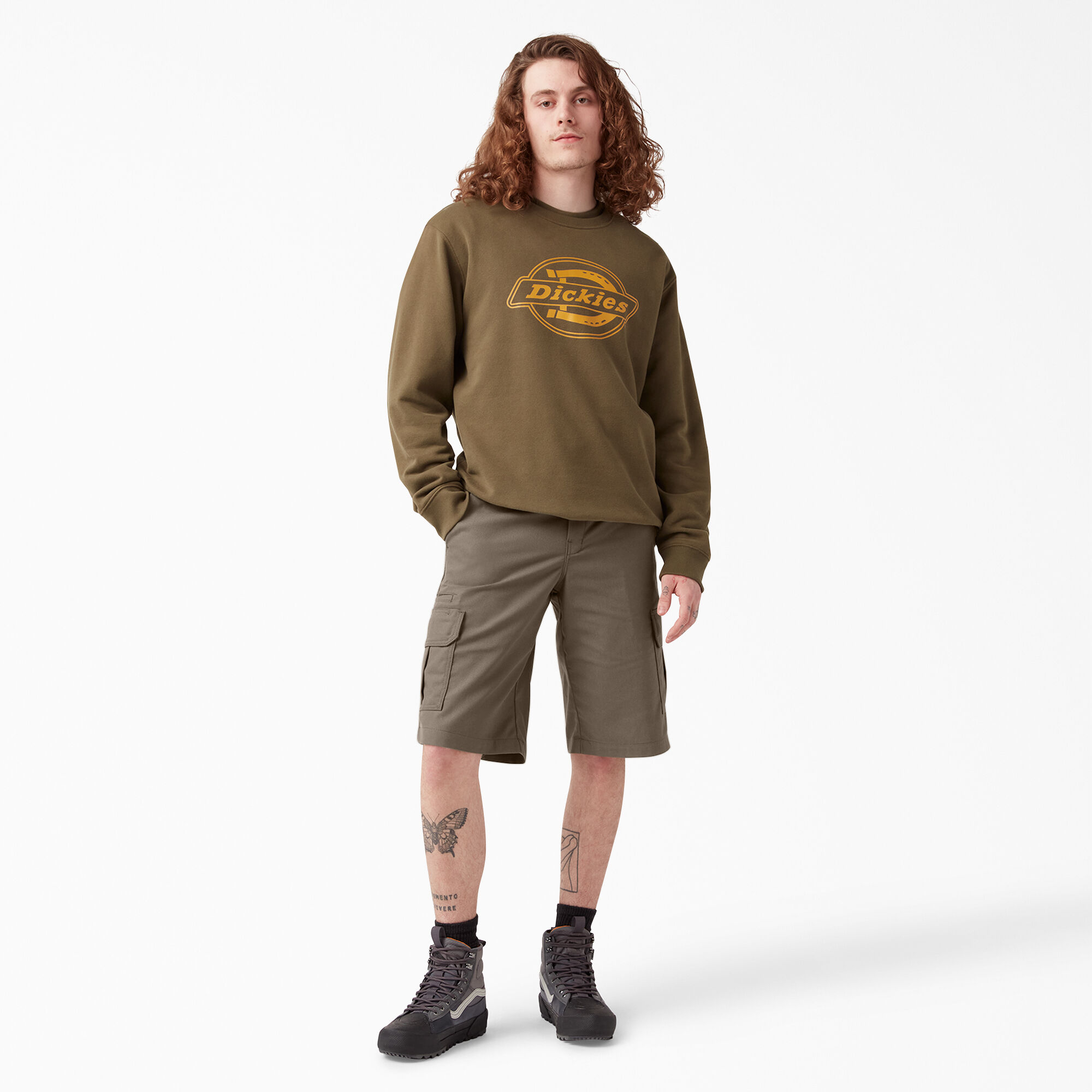 ★YESEYESEE x Dickies★Loose Fit Flat Front Work Shorts 13 Men's Flex 13