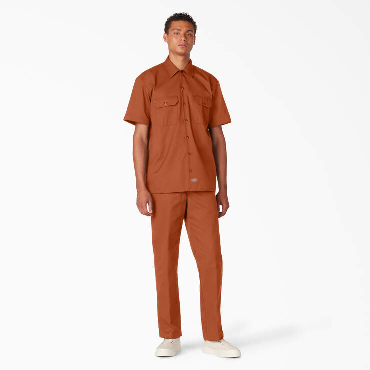 Short Sleeve Work Shirt - Gingerbread Brown (IE) image number 4