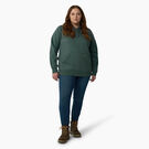 Women&#39;s Plus Heavyweight Logo Sleeve Hoodie - Lincoln Green &#40;LN&#41;