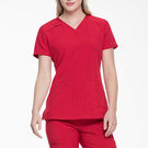 Women&#39;s EDS Essentials V-Neck Scrub Top - Red &#40;RD&#41;