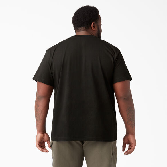 Heavyweight Short Sleeve Henley T-Shirt - Black &#40;BK&#41;