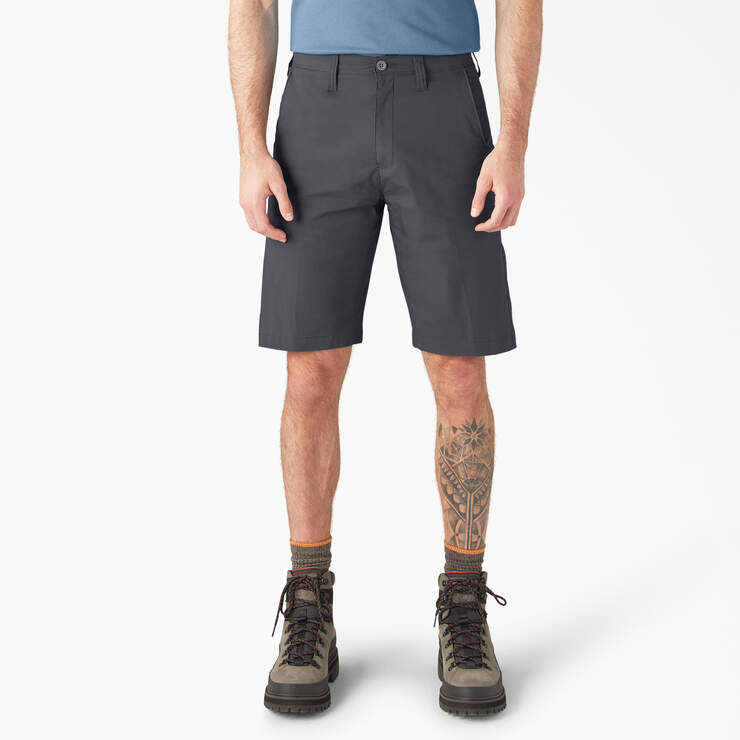 FLEX Cooling Regular Fit Utility Shorts, 11" - Charcoal Gray (CH) image number 1