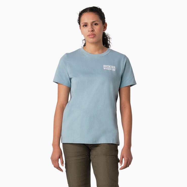 Women's Heavyweight Workwear Graphic T-Shirt - Dockside Blue (DU1) image number 2
